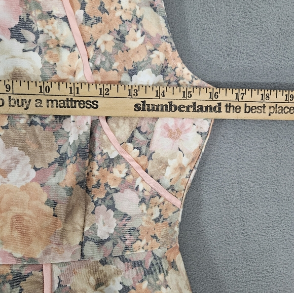 Paper Scissors Flower-ly Greats Floral Print Dress Pink Size 10 Sleeveless Fit - Picture 3 of 10